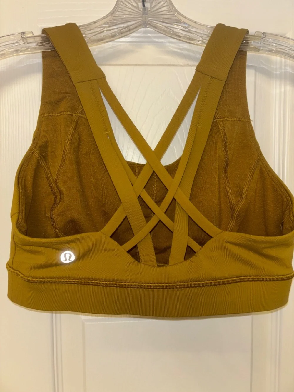 Women’s Strappy Sports Bra - Olive Green